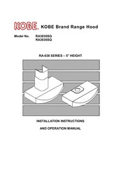 KOBE RA-038 Série Notice D'installation Et Mode D'emploi