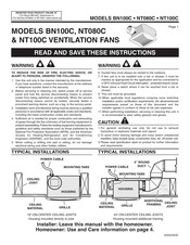 Broan NT080C Manuel D'instructions