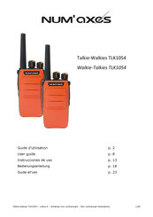 Num'axes TLK1054 Guide D'utilisation