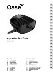 Oase AquaMax Eco Twin 30000 Mise En Service