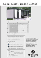 WOLFF finnhaus 440 732 Instructions De Montage