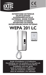 Extel WEPA 201 LC Guide D'installation Et D'utilisation
