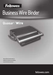 Fellowes Quasar Wire Mode D'emploi