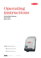 Fronius Galvo 2.0-1 208-240 Instructions De Service
