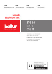 baltur BTG 6 Notice D'instructions