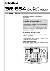 Boss BR-864 Mode D'emploi