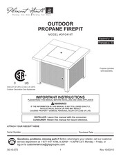 Pleasant Hearth OFG419T Mode D'emploi