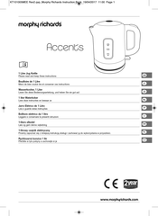 Morphy Richards Accents Instructions