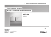 Vaillant eRELAX Notice D'installation Et De Maintenance