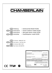 Chamberlain HC250 Instructions