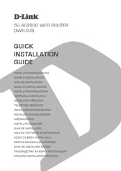 D-Link DWR-978 Guide D'installation