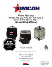 Omcan FW-CN-0010-P Instructions