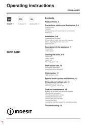 Indesit DIFP 68B1 Mode D'emploi