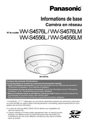Panasonic WV-S4576LM Informations De Base
