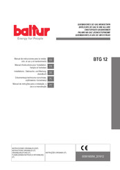 baltur BTG 12 Manuel D'instructions Pour L'installation, L'emploi Et L'entretien