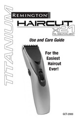 Remington HAIRCUT TITANIUM X21 Guide D'utilisation Et D'entretien