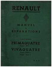 Renault VIVAQUATRE ADG 1 1936 Manuel De Réparation