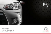 CITROEN DS3 2012 Notice D'emploi