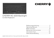 Cherry KC 4020 Backlight Mode D'emploi