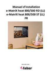 Faber e-MatriX heat 800/500 RD Manuel D'installation