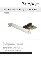 StarTech PEX2IDE Guide De L'utilisateur