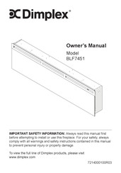 Dimplex BLF7451 Manuel Du Propriétaire