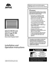 Jotul GI 545 DV Winter Harbor Instructions D'installation Et D'utilisation