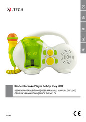 X4-TECH Kinder Karaoke Player Bobby Joey USB Mode D'emploi