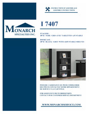 Monarch Specialties Orion I 7407 Instructions D'assemblage