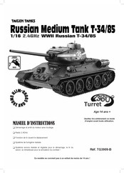 Taigen Tanks Russian Medium Tank T-34/85 Manuel D'instructions