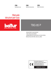 Baltur TBG 85 P Manuel D'instructions