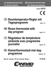 Conrad Electronic 61 06 29 Notice D'emploi