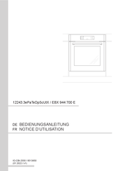 Amica EBX 944 700 E Notice D'utilisation