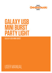 Gear4music GALAXY-USB-MINI-BURST Mode D'emploi