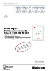 aldes EXact2 HMI2-350-TOUCH Guide Rapide