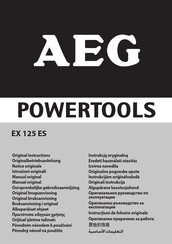 AEG POWERTOOLS EX 125 ES Notice Originale