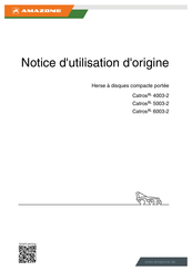 Amazone CatrosXL 5003-2 Notice D'utilisation D'origine