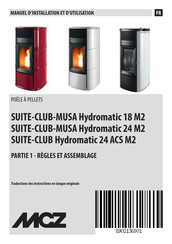 MCZ SUITE-CLUB-MUSA Hydromatic 24 M2 Manuel D'installation Et D'utilisation