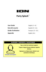 ION Party Splash Guide D'utilisation