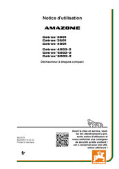 Amazone Catros+ 4002-2 Notice D'utilisation