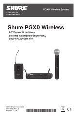 Shure PGXD Mise En Service Rapide