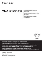 Pioneer VSX-519V-S Mode D'emploi