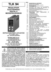 Tecnologic TLK 94 Instructions Pour L'utilisation