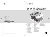 Bosch GTS 18V-216 Professional Notice Originale