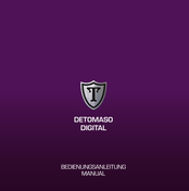 DETOMASO DIGITAL DT1009 Instructions D'entretien