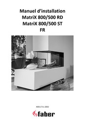 Faber MatriX 800/500 ST Manuel D'installation