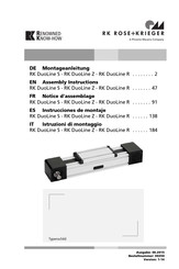 RK Rose+Krieger DuoLine R Notice D'assemblage