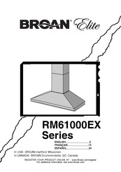 Broan Elite RM61000EX Serie Mode D'emploi