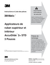 3M Matic AccuGlide 2+ STD Manuel D'instructions Et Pièces Détachées