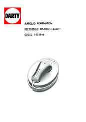 Remington i-Light IPL5000 Mode D'emploi
